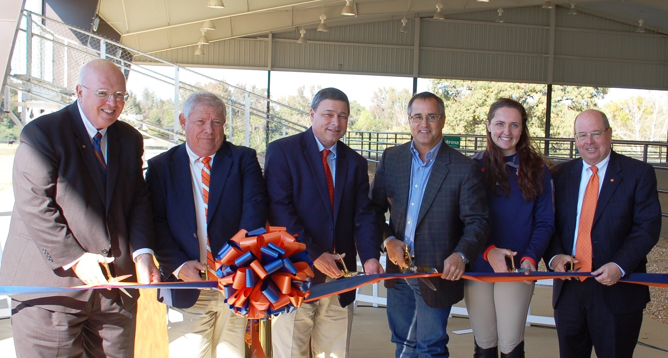 Covered Arena Ribbon Cutting