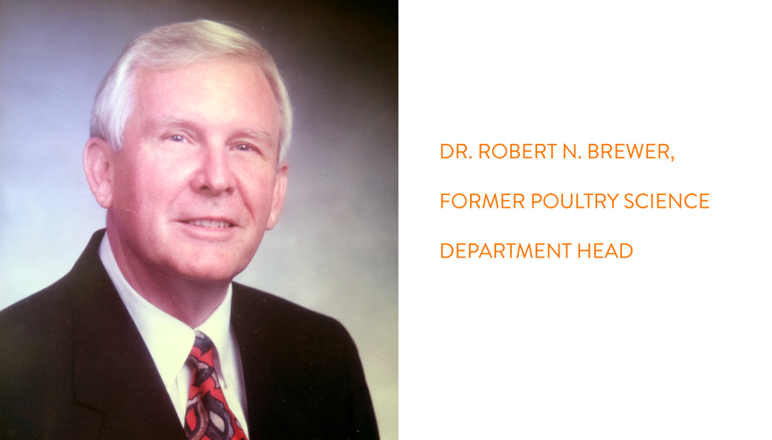 Former poultry science department head, Dr. Robert N. Brewer, passes away