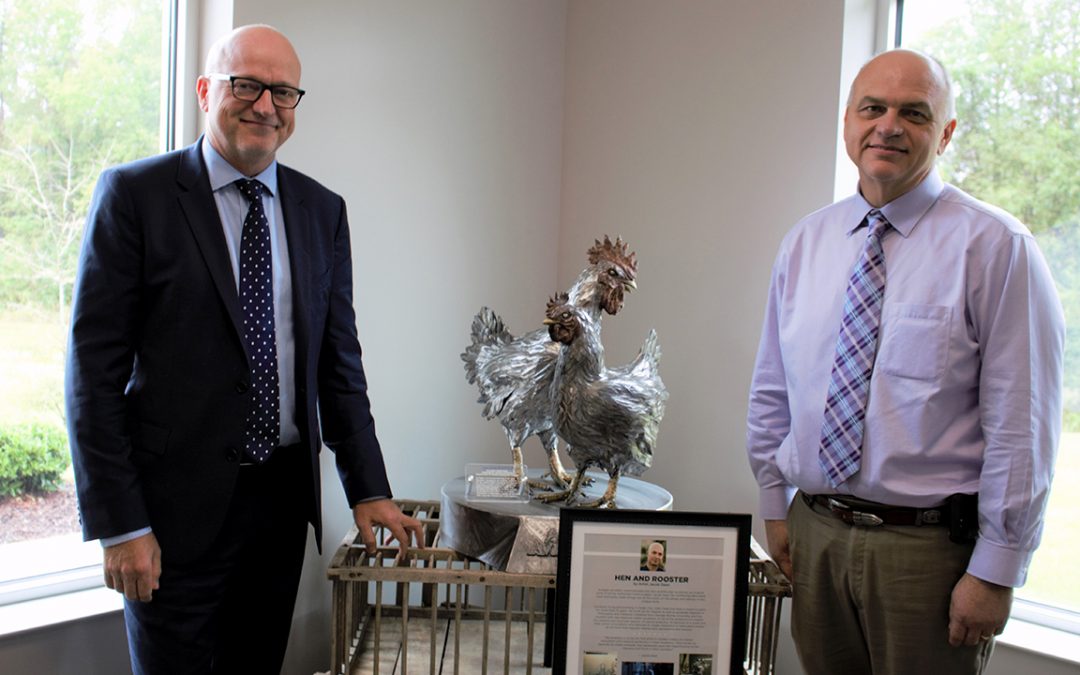 Poultry Sculpture Unveiled