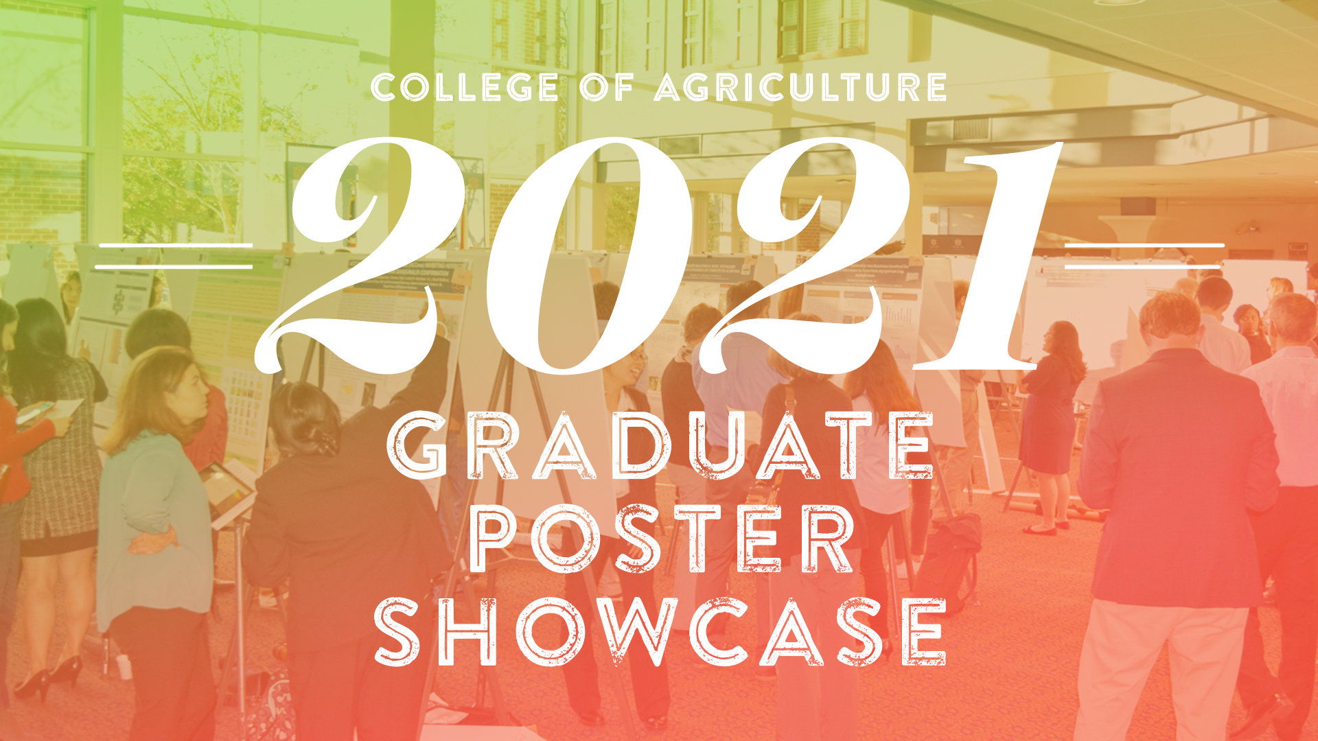 Graduate Student Research Poster Showcase 2021, Auburn University, College of Agriculture