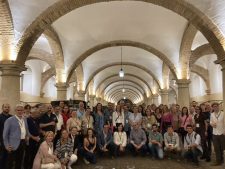 Auburn University professor and researcher Leonardo De La Fuente is part of an international team of scientists who are playing a pivotal role in combating a disease that is threatening major tree crops around the world. The team is shown here at its kick-off meeting in Cordoba, Spain this past year.