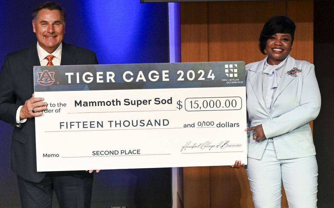 Chera Howard places second in Tiger Cage Pitch Competition