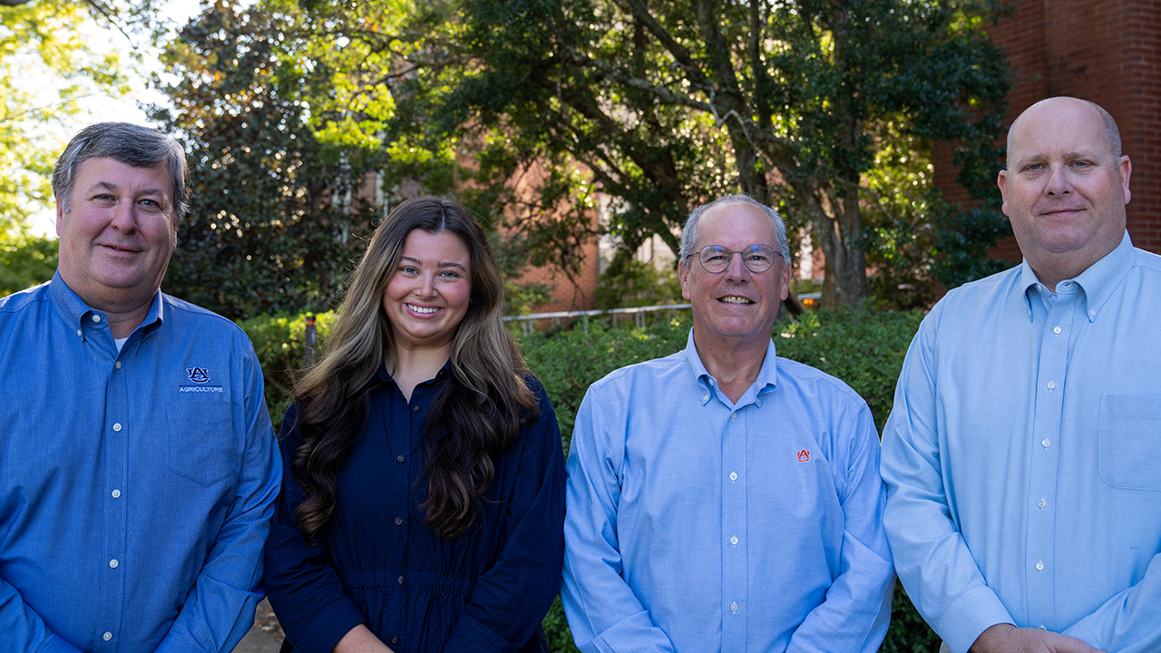 The Auburn Agriculture Advancement Office team: Jordan Moseley, Katie Talley, Phillip Cowart and Jonathan Flathman