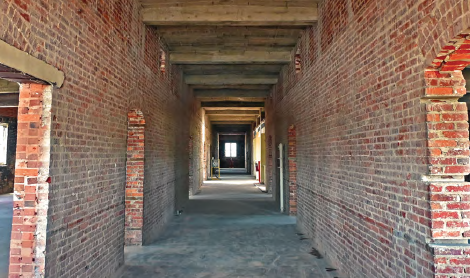 Interior hallway of Comer Hall