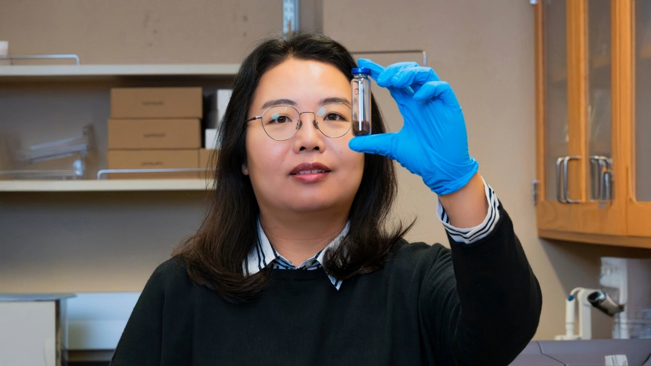 Cho in the sensory lab