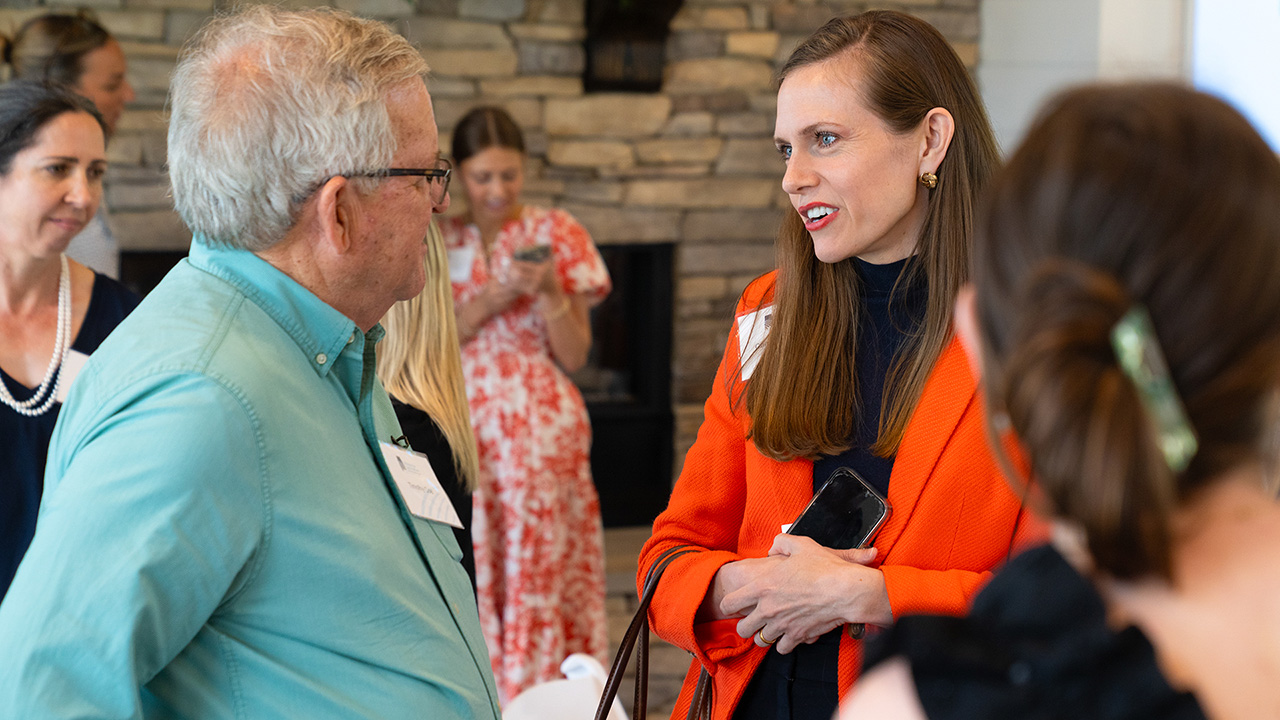 Guests mingle at the 2025 Spring Leadership Luncheon